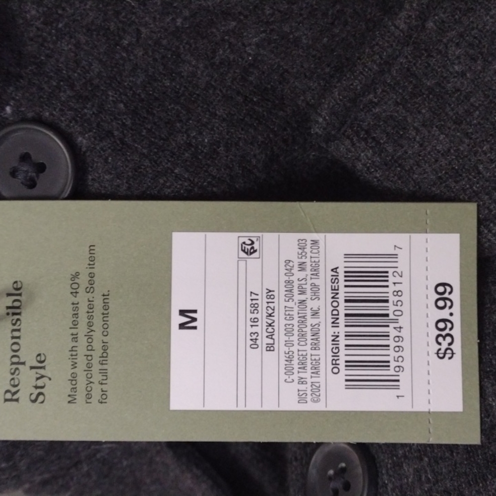 NWT Stretch Canvas Chore Shirt Jacket (Goodfellow & Co) - M/L [140] - Picture 3 of 3